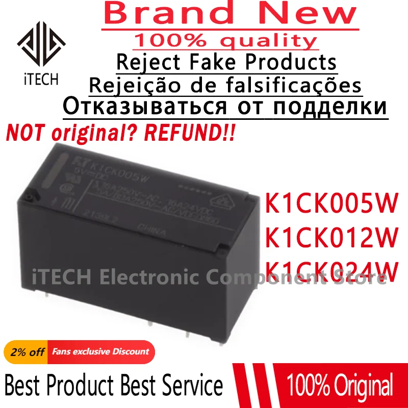 5-10pcs/lot K1CK005W K1CK012W K1CK024W K1CK048W DIP-8 New Original Power Relay FTR-K1CK024W FTR-K1CK012W FTR-K1CK005W