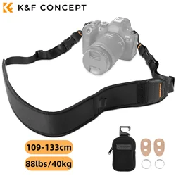 K&F CONCEPT Camera Neck Strap Adjustable Neck Shoulder Camera Sling Strap For Nikon Canon Sony DSLR SLR Mirrorless Camera Rope