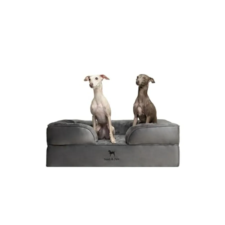 

Dog Bed 35x25x11 Inch Orthopedic Dog Beds Eggshell Memory Foam Infused with Cooling Gel Inner Cover Waterproof Machine Washable