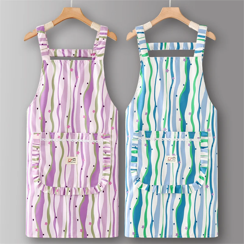 

Colorful Waterproof Apron For Gardening Painting Smock Baking Waiter Aprons Flower Shop Floral Art Pinafore Women's Work Clothes