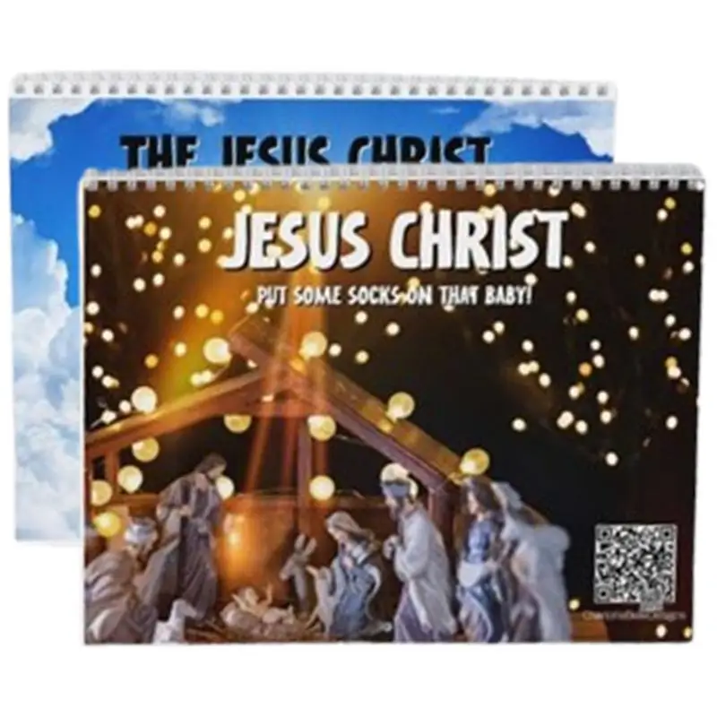 Jesus Christ Calendar 2025 Monthly Bible Scripture Calendar New Years Jesus Office Desktop Desk Decorative Gifts