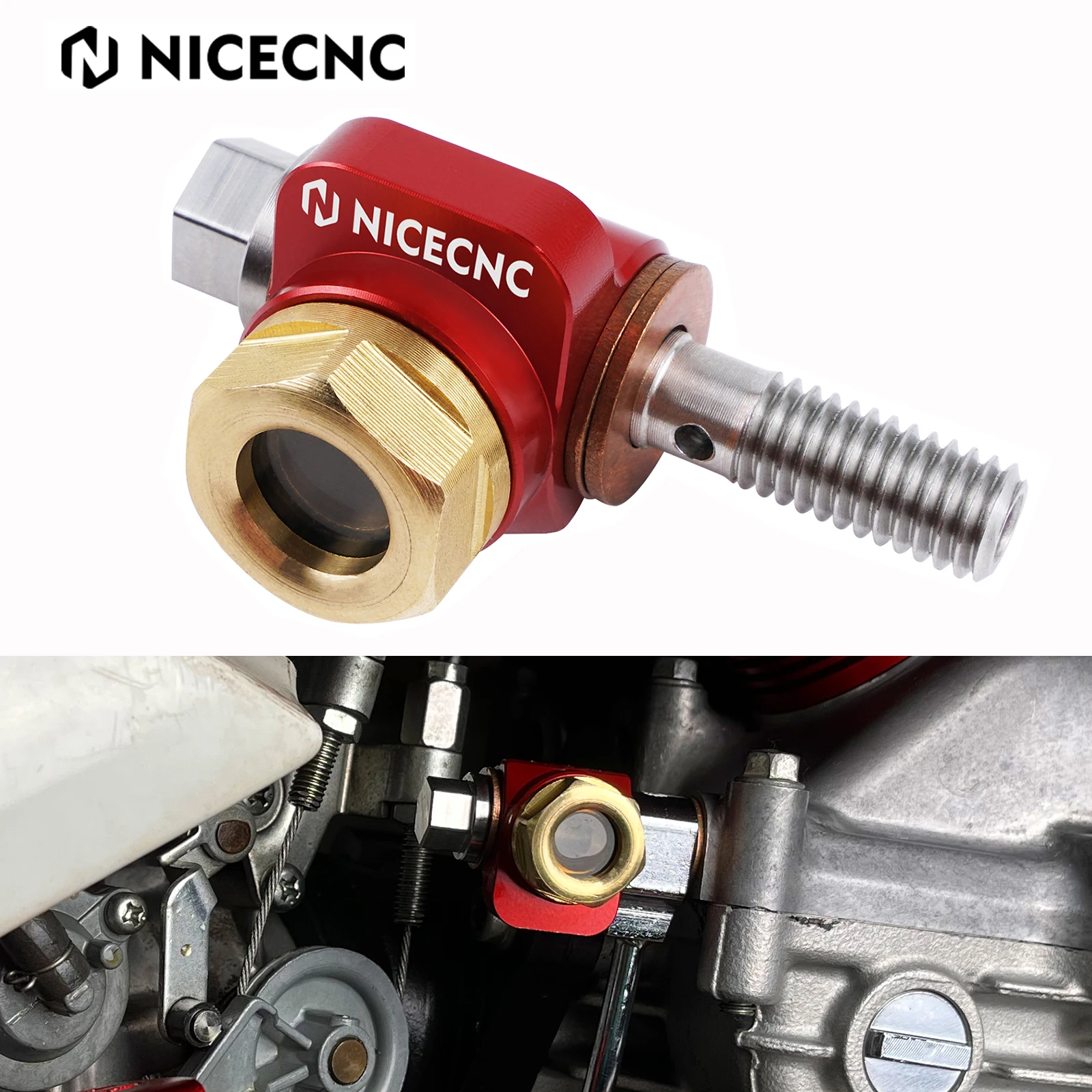 NICECNC لهوندا XR650L XR600R XR 600L 600R 600 L R 1985-2024 2022 2021 البانجو بولت زيت البصر الزجاج موتوكروس سبائك الألومنيوم