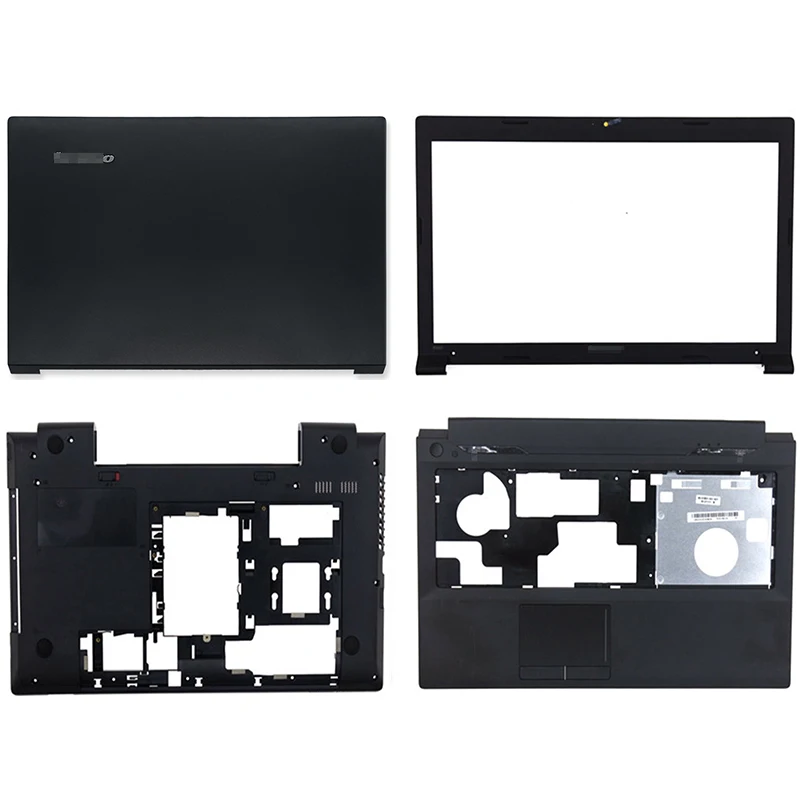 New For Lenovo B590 LB59A B595 Laptop LCD Back Cover Front Bezel Palmrest Bottom Case 90201909 60.4XB04.012 60.4XB04.001 Black