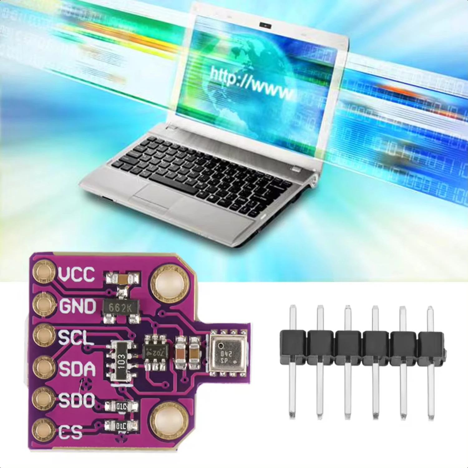 Pressure Sensor Board CJMCU-680 BME680 Temperature Humidity Sensor Ultra small Pressure Height Development Board BME680 Sensor