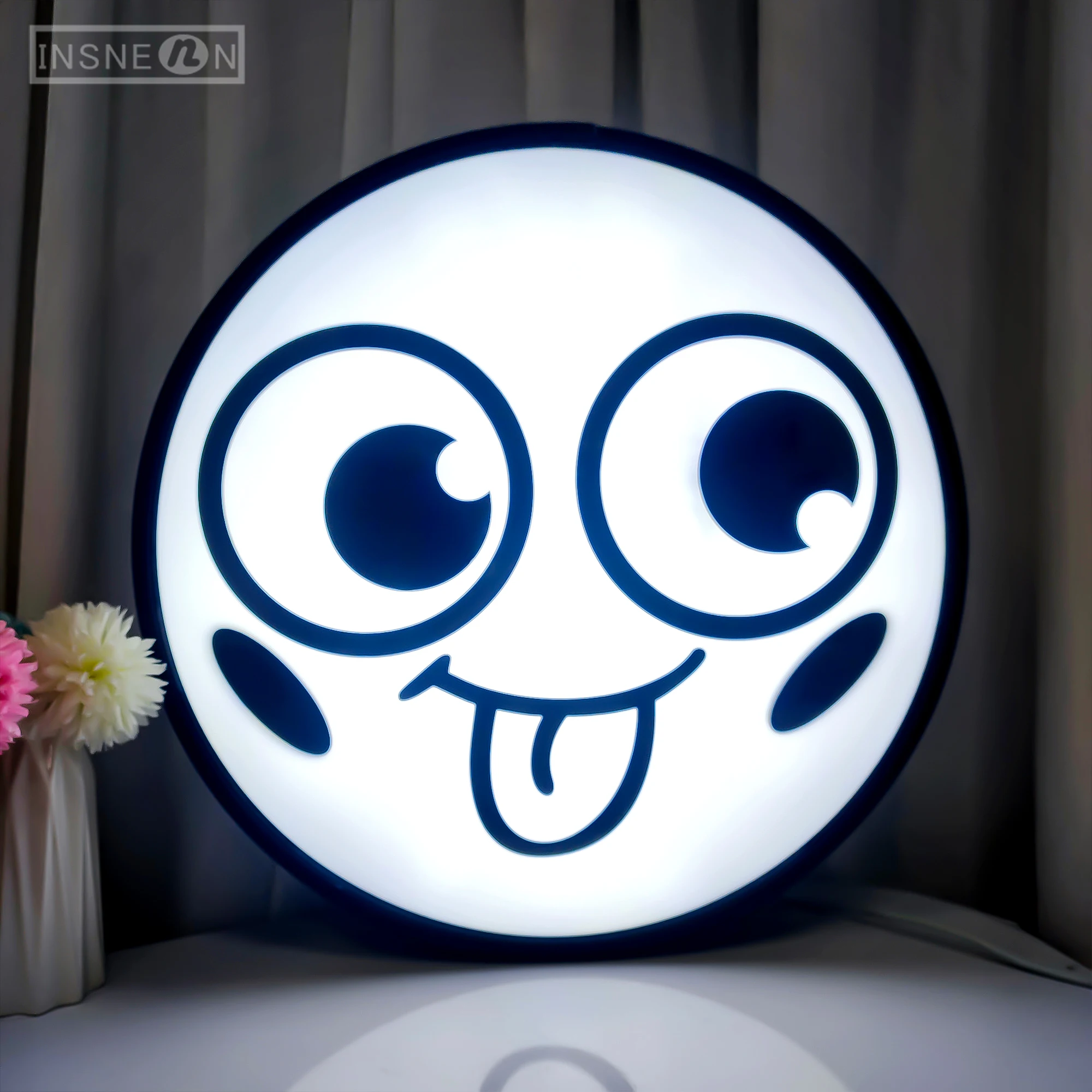 

New Product Big Eyes Moving Frontlit Custom Size Light Box Wall Dynamic Led box for Advertising