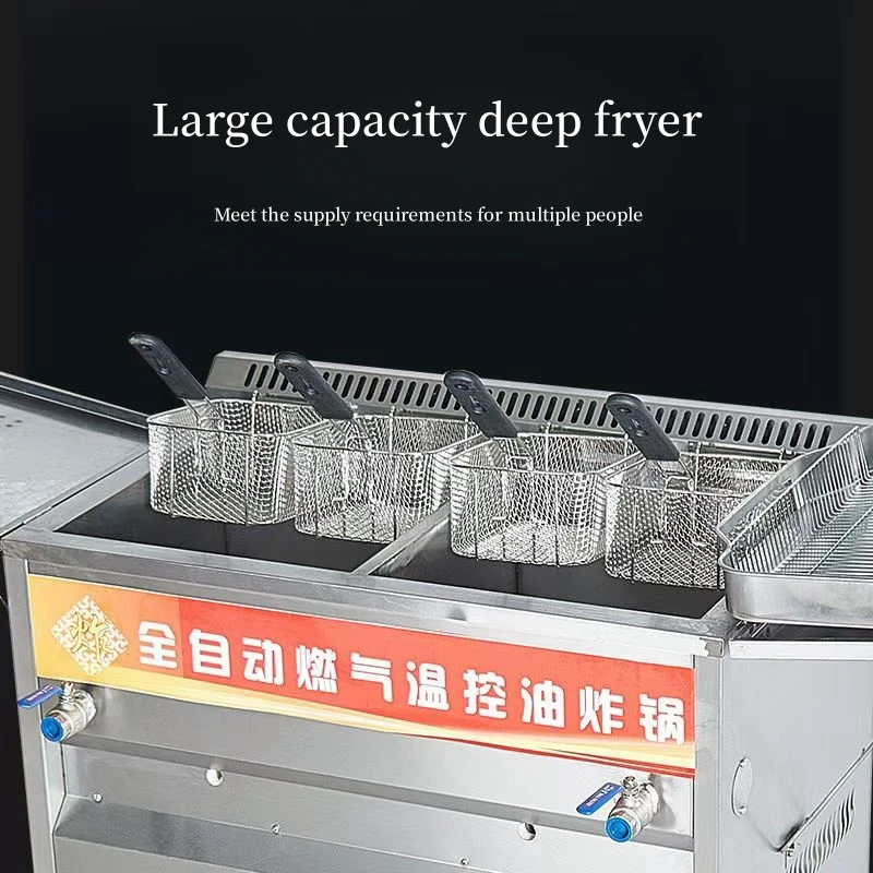 About Large capacity 25L single cylinder frying pan stainless steel donut fryer