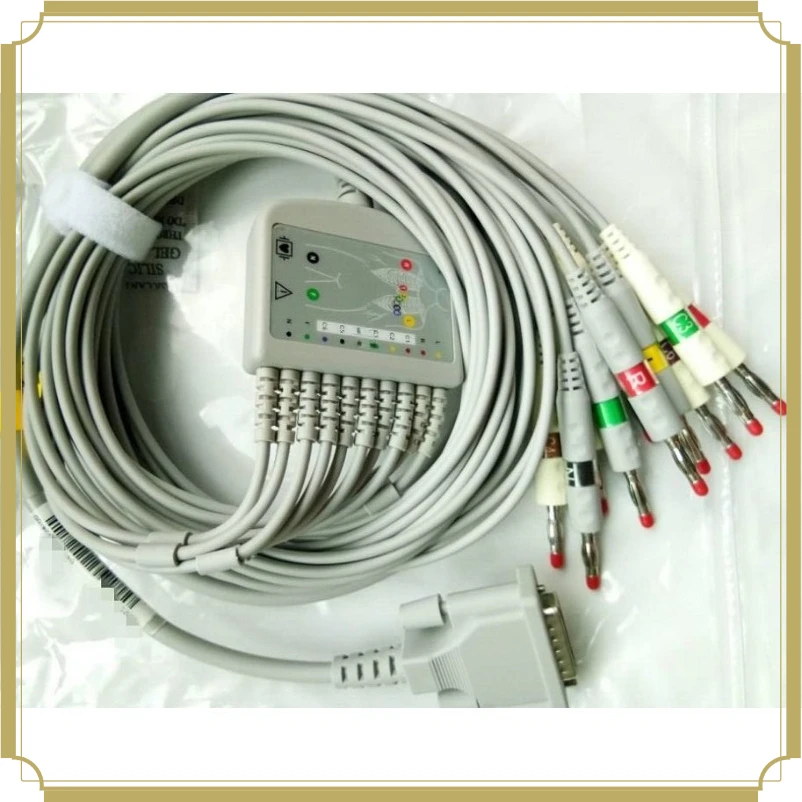 CM1200B ECG Machine Lead Wire, 4.0 Banana Plug Connecting Cable Accessory