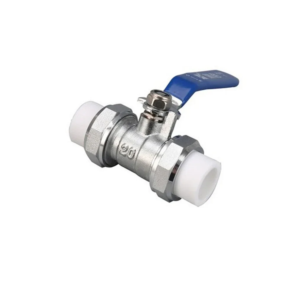 Brass Thickened PPR Double Head Live Ball Valve PPR Hot Melt Pipe Fast Boiling Water Valve 20 25 32