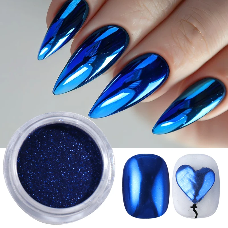 Bubuk Pigmen Kuku Cermin Krom - Nail Art Queen ulasan dan harga