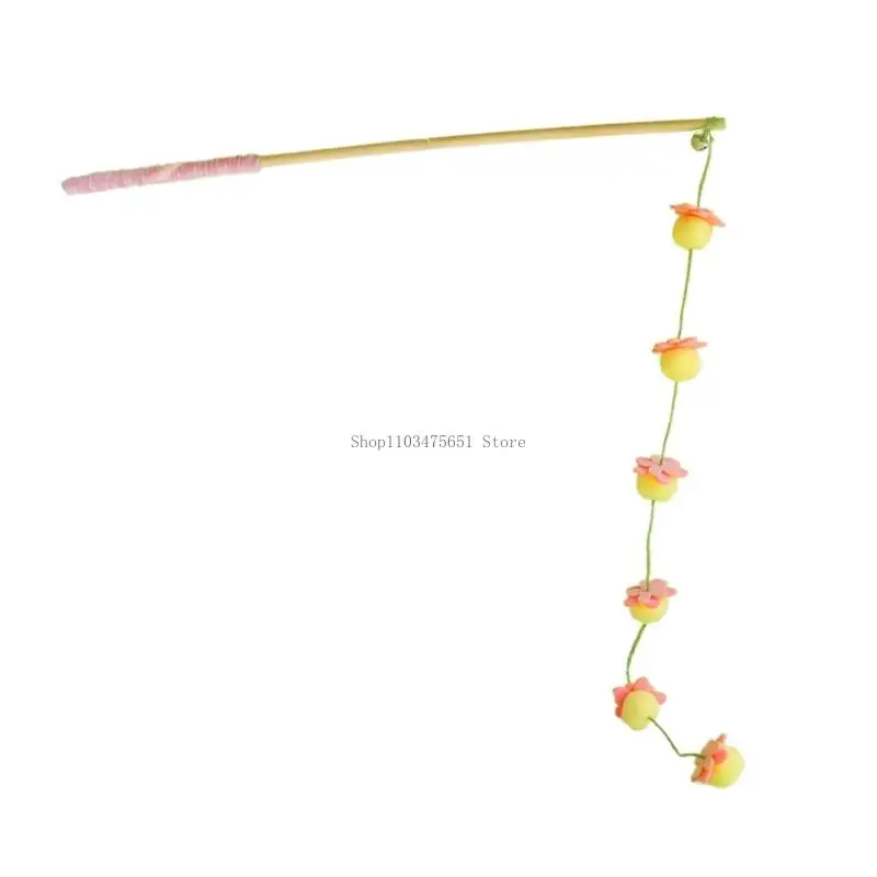 Interaction Cats Exercise Wand Toy With Simulation Fruit For Boredom Cats Fun