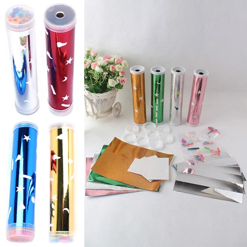 

DIY Rotating Kaleidoscope Kits Scientific Experiment Teaching Tools Hands-Eyes Cooperation Educational Toys For Children Gifts