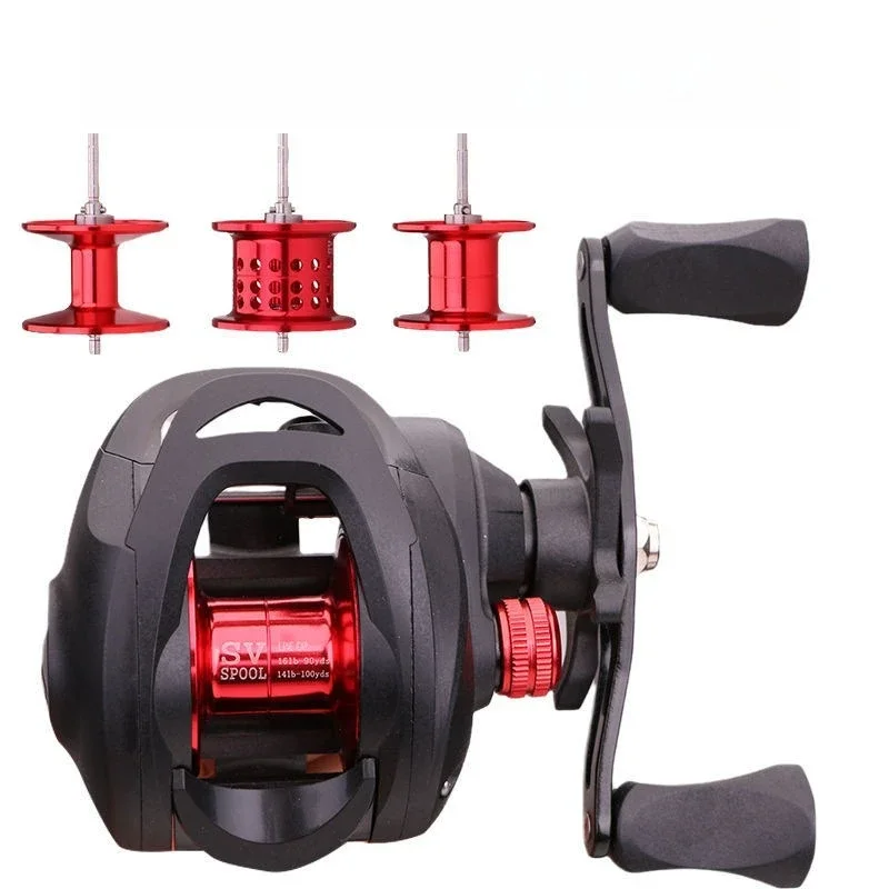 Carrete Baitcasting Daiwa Negro – Lanzamiento lejano y bobina profunda