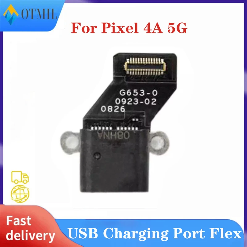 Porta de carregamento USB Cabo Flex para Google Pixel 4A 4G, Dock do carregador, Plug Connector Board, PCB Peças Substituíveis, Peças