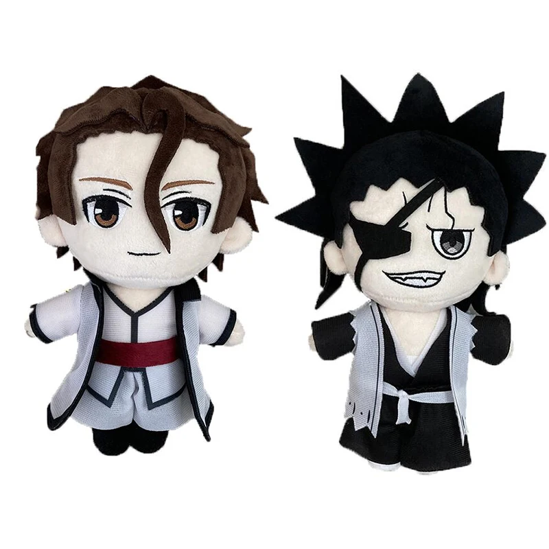 20cm wybielacz pluszowa lalka Aizen Sousuke Zaraki Kenpachi pluszowe zabawki Anime Cosplay miękka wypchana poduszka fani prezent na boże narodzenie