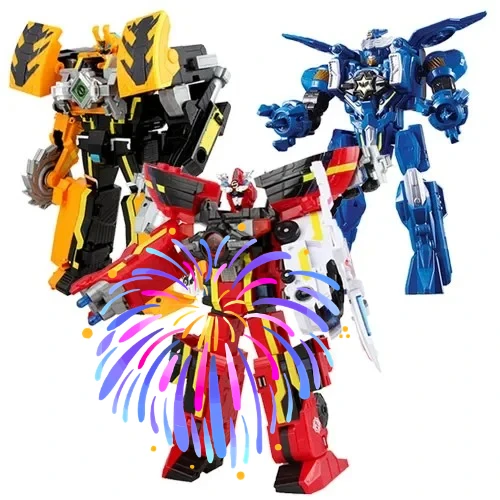 

AULDEY Giant God Strike Team,Toys,Heatwave,Integrated Deformation Robot, Sun Burst, Assault Fighter King, Brave Strike, Boy Toys