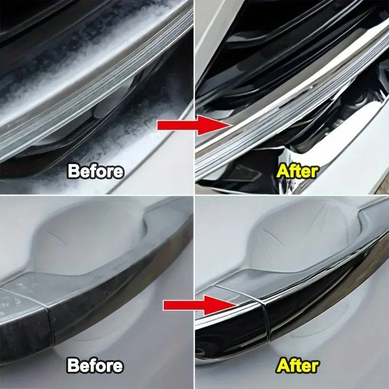 Good Universal Chrome Polishing and Repair Wax, Car Chrome Strip Refinishing Paste, Metal Trim Strip Oxidation Polishing Paste,