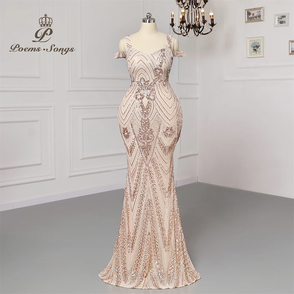 Robe de soirée à paillettes, col bateau, Sexy, grande taille, robe de bal, robe de mariage Maxi