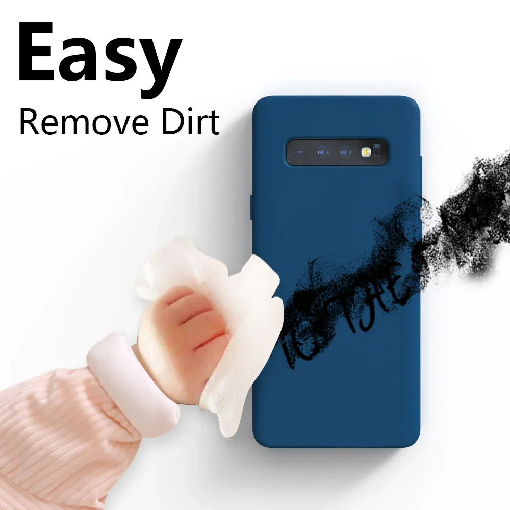 For Samsung Galaxy S10 Plus S10 S10Plus S10E Note10 Plus Note10 A55 A35 A15 Silicone Case Shockproof Soft-Touch Back Cover Funda