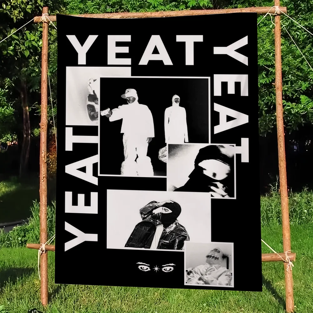 مغني الراب Yeat Lyfestyle العلم HiP نسيج الجدار الشنق الفن الحديث المنزل التخييم في الهواء الطلق الديكور