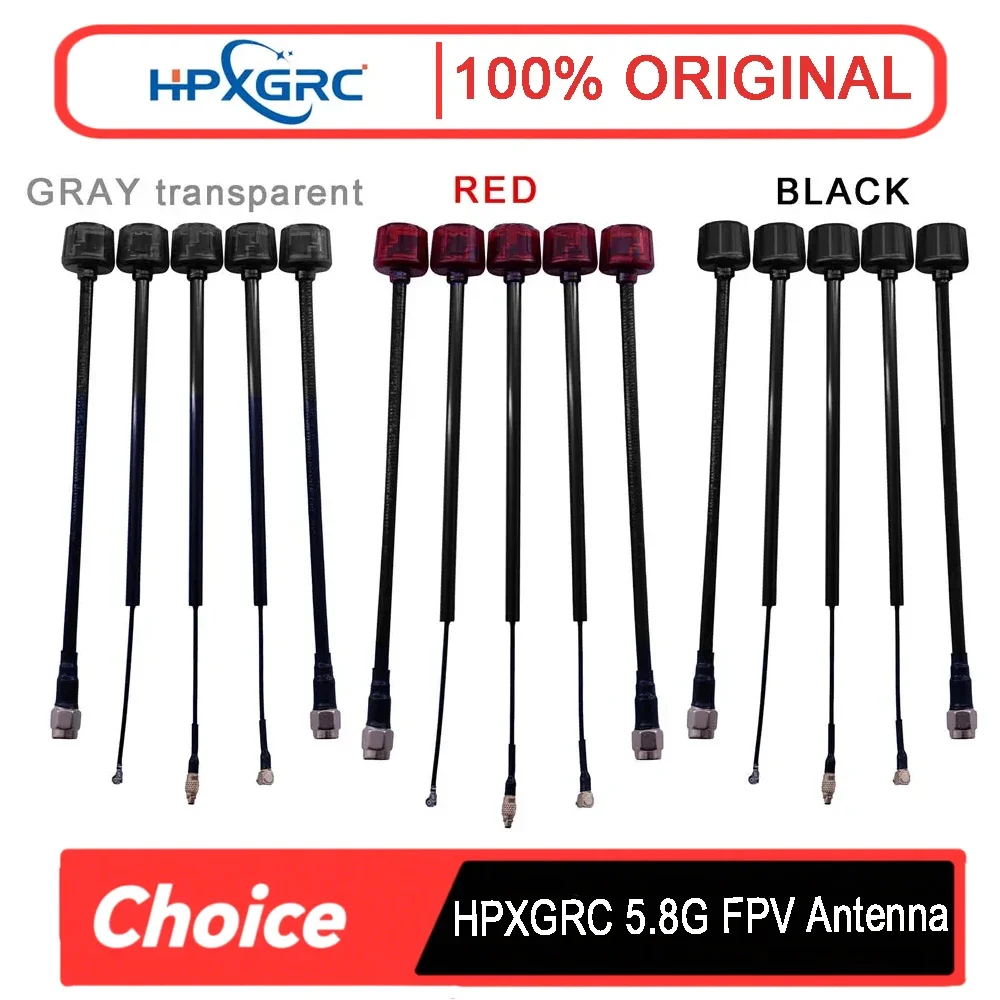 HPXGRC 5.8GHz FPV Long Antenna - RHCP 5.2-6GHz for RC Quadcopter Freestyle DIY