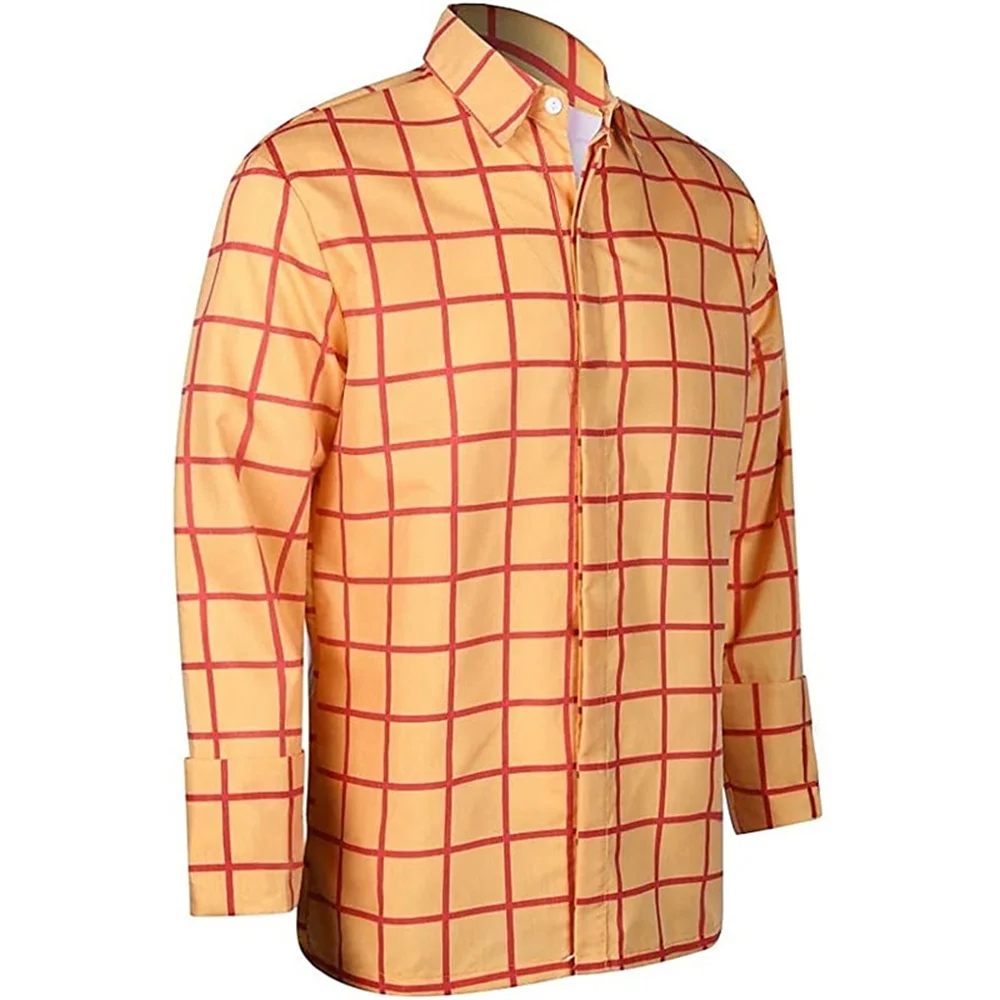 2024 primavera autunno solido Plaid camicie da uomo stampe 3d camicia a maniche lunghe per uomo Casual vacanza manica lunga camicia con bottoni uomo top