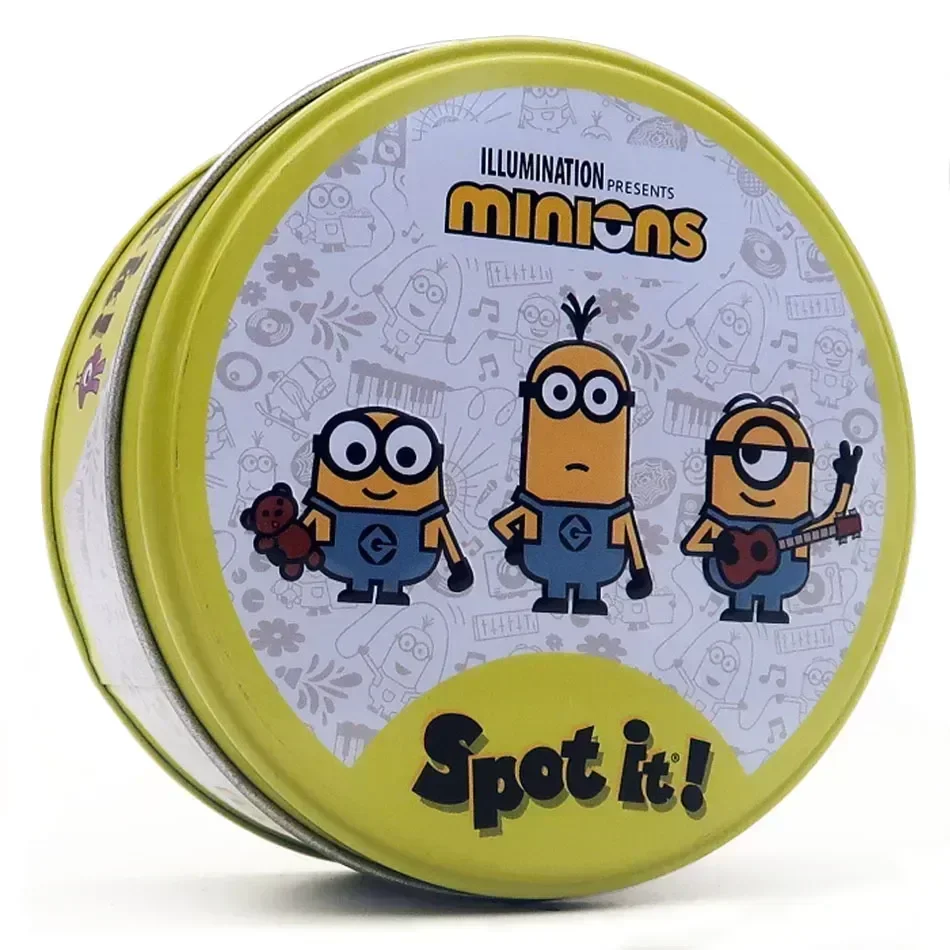 Spot it Minions Harries Dobble Card Game Toys Iron card Fun Family Child Board Puzzle Game Holidays Camping Tin Box Birthday