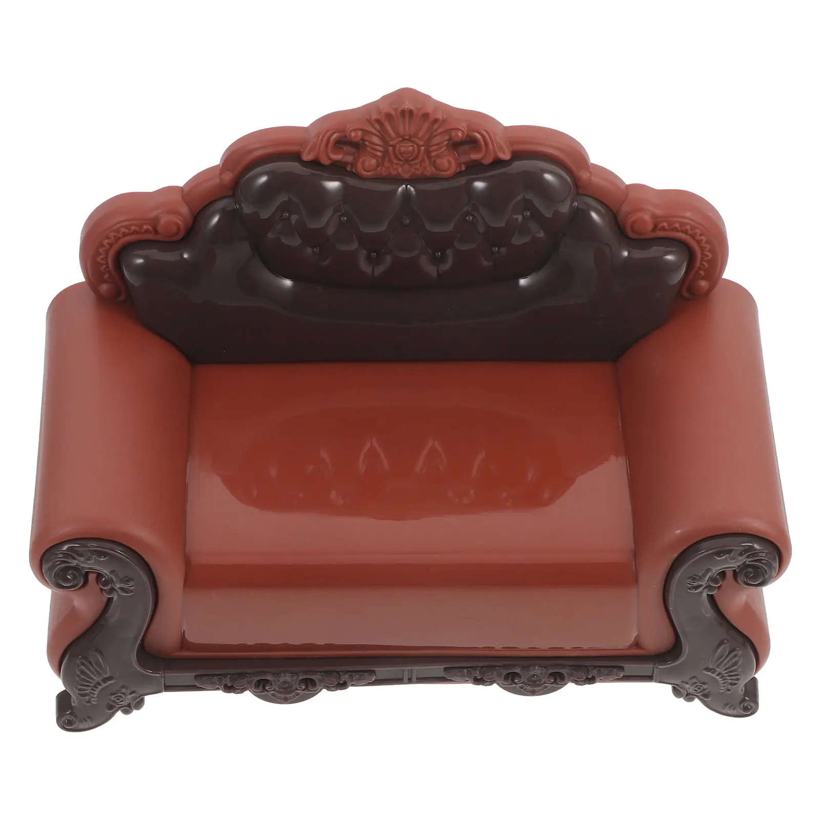 

Miniature Sofa Chair Smooth Surface Impurity Free Mini House Supplies Easy to Place and Decorate Miniature Sofa Chair Decor