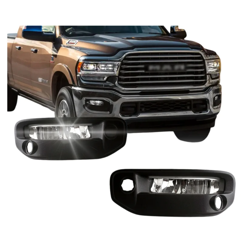 LED Car Bumper Headlight for Dodge Ram 1500 Daytime Running Light DRL 2020-2022 Fog Lamp Accessory