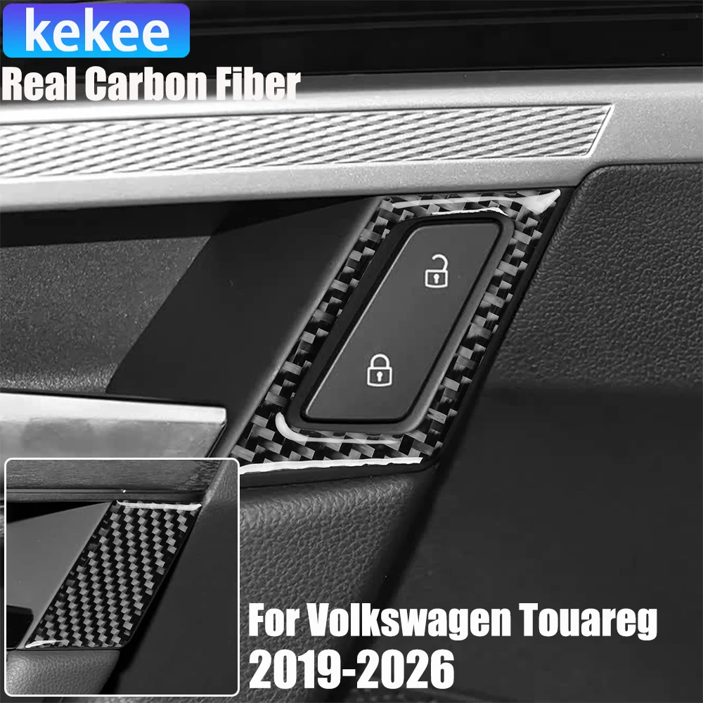 

Накладки на дверные замки из настоящего карбона для Volkswagen Touareg CR 2019-2026