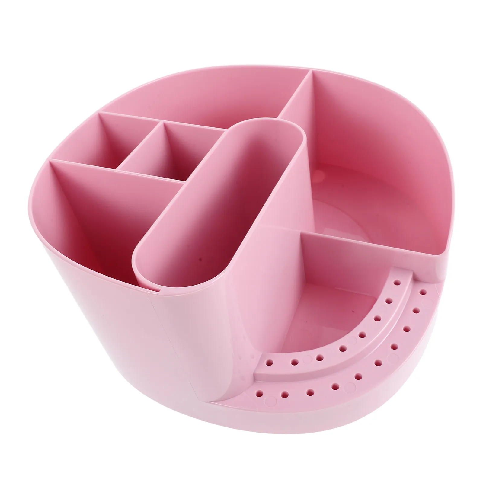 Nail Organizer Storage Box 7 Compartments Plastic Manicure Tools Holder Drill Bit Organizer Nail Tech Desk Storage Case Salon view 4