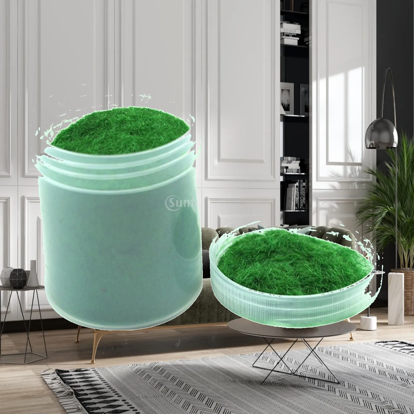Poudre d'herbe artificielle pour diorama DIY, simulation de pelouse pour cheminier miniature, gazon artificiel, décor paysager.