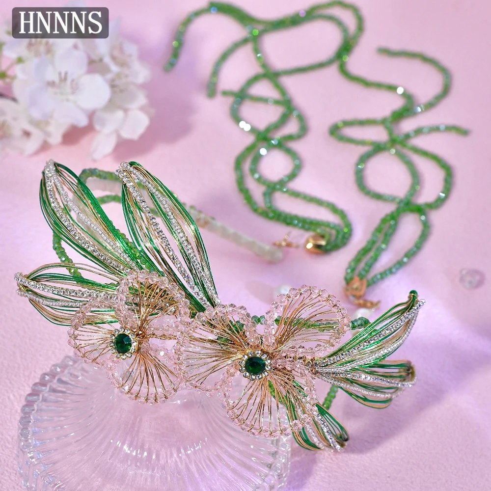 TOPQUEEN الفاخرة الزفاف عصابات الزفاف المنسوجة يدويا رائعة شرابة السيدات مأدبة حفلة أنيقة إكسسوارات الشعر YXA403