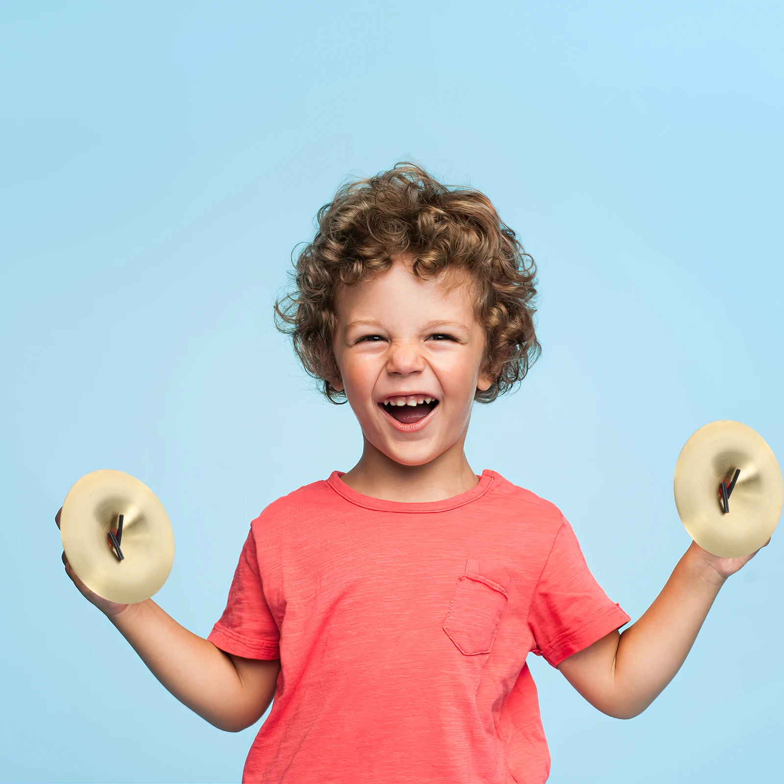 

1Pair Alloy Finger Cymbals Professional Durable Smooth Edges Children Dance Small Cymbals Music Instrument Cymbal Instruments