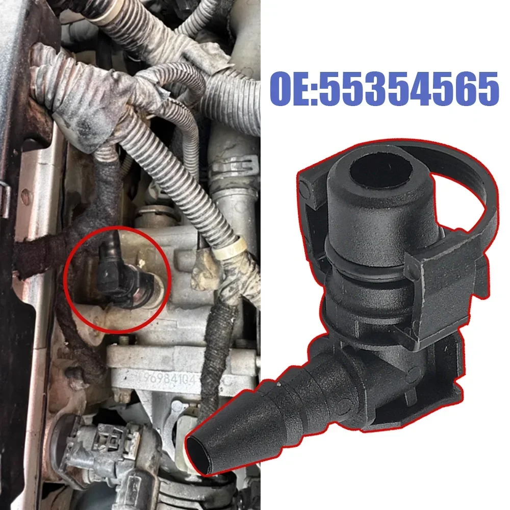 1PC Black Throttle Valve Thermostat Body Heater Pipe Hose Connector 55574685 55569809 For Chevrolet Cruze Epica Sonic Opel Astra