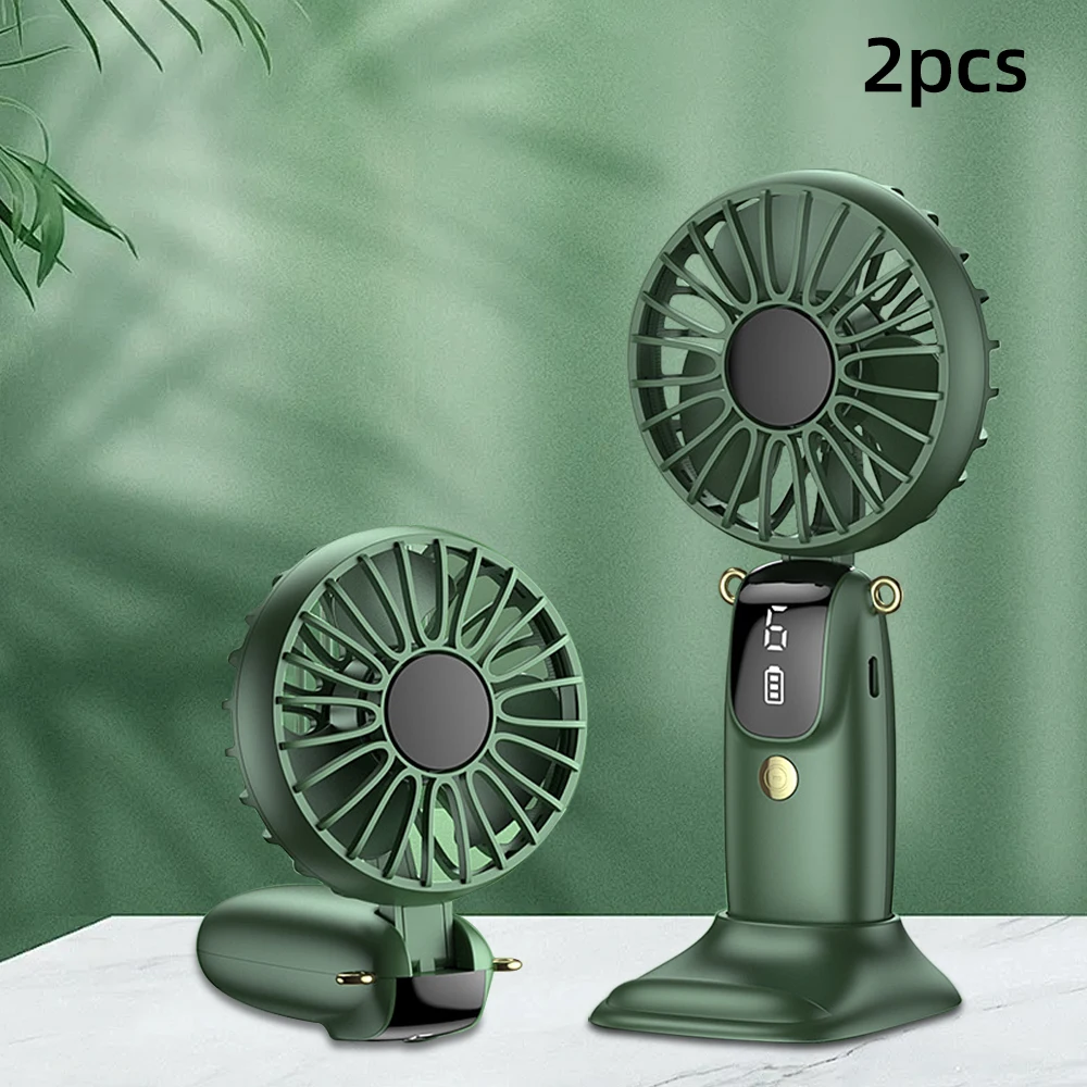

Diffuser Portable Neck Fan for Outdoor Office 6 Speeds Hands-Free USB Rechargeable Mini Fan with Phone Holder