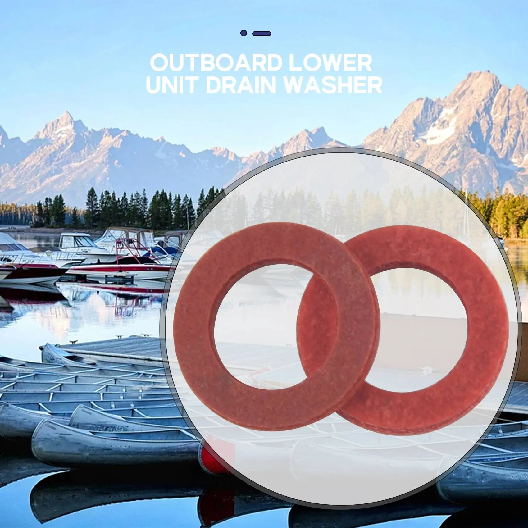 Uszczelka spustu oleju dolnego silnika zaburtowego (20 szt.) Zastępuje 90430-08021-00 dla większości modeli silników 4-suwowych Yamaha Uszczelki podkładki zgniatającej