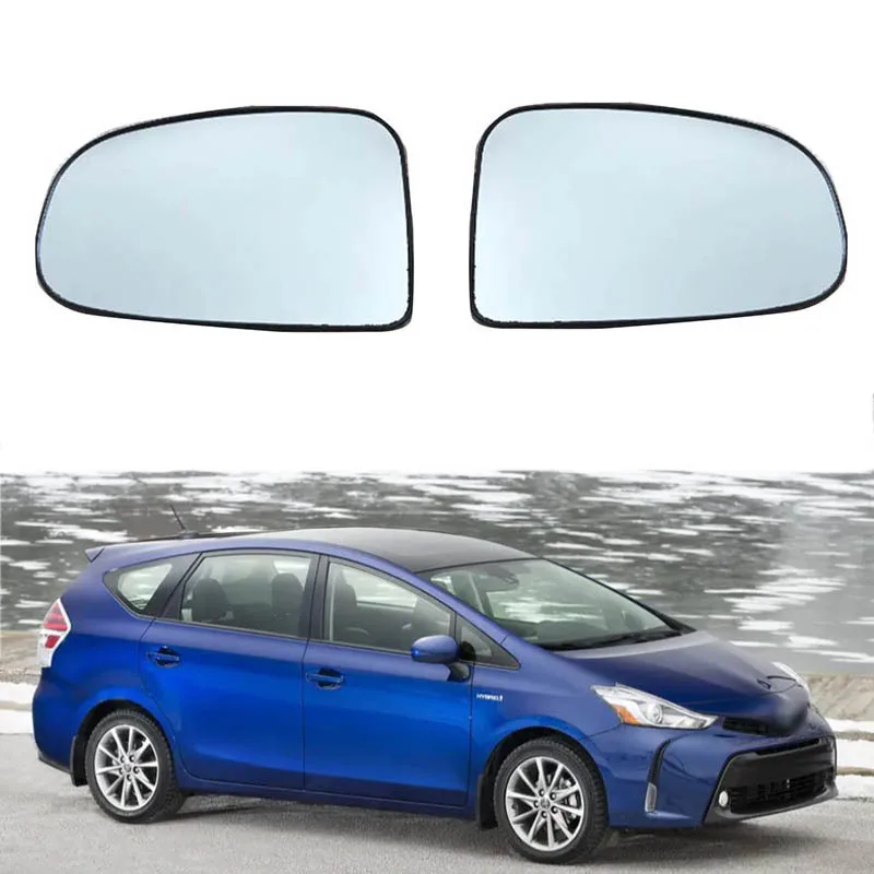 Heated rearview lenses for 12-17 Toyota Prius V Scion IQ reversing lenses