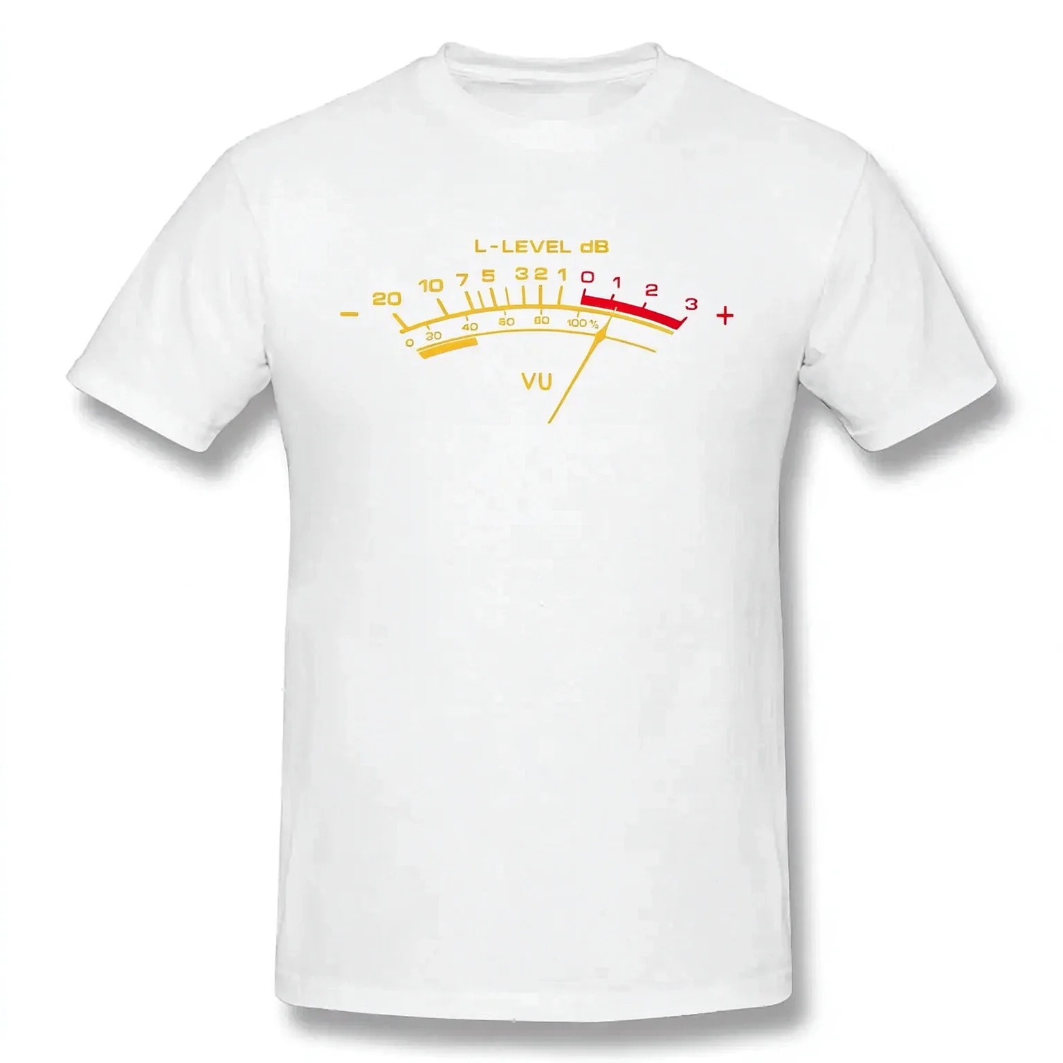 Vu Meter Vintage Analog T Shirt Men Women High Quality Cotton Summer T-shirt Short Sleeve Graphics Tshirt Brands Tee Top Gift