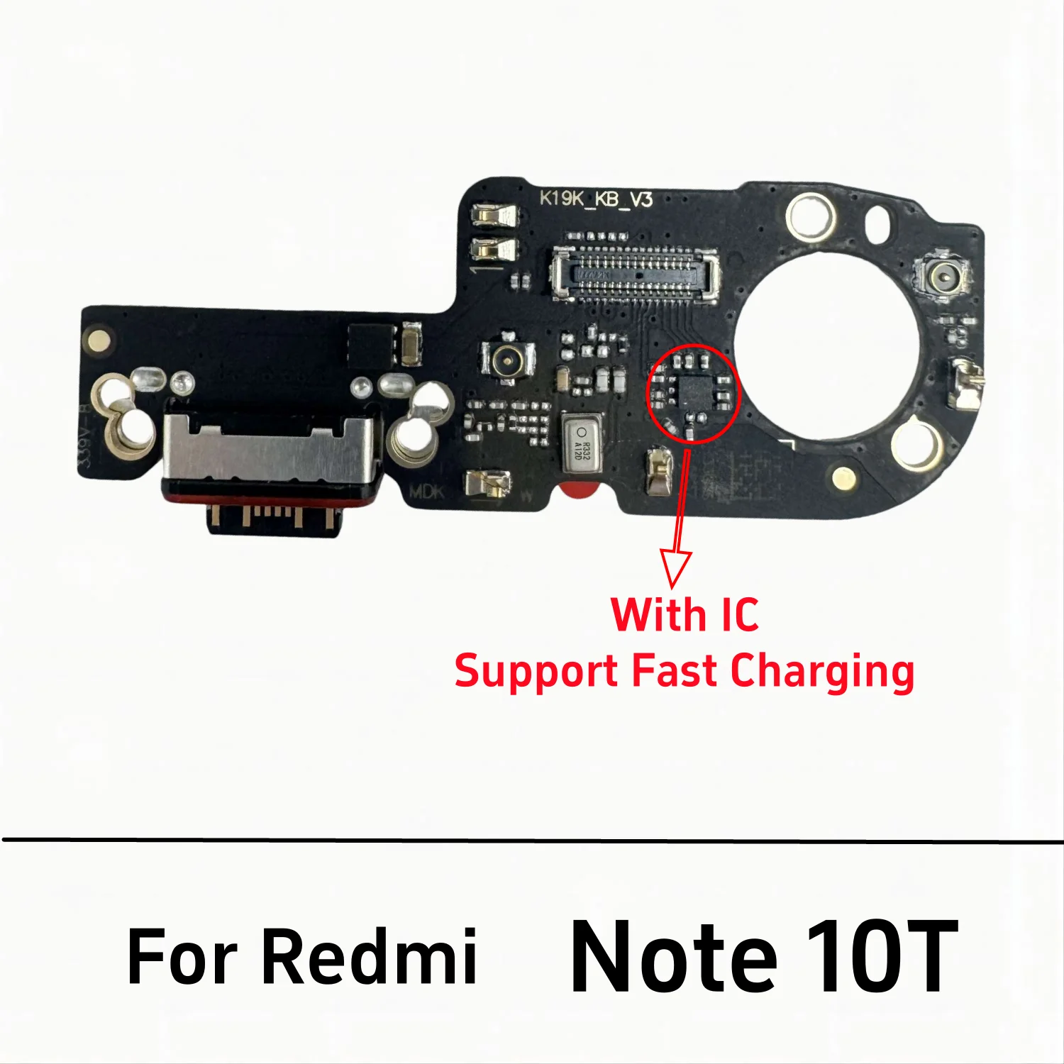 Ładowarka USB do Xiaomi Redmi Note 10T 5G Złącze stacji dokującej Port ładowania Elastyczny kabel Części zamienne