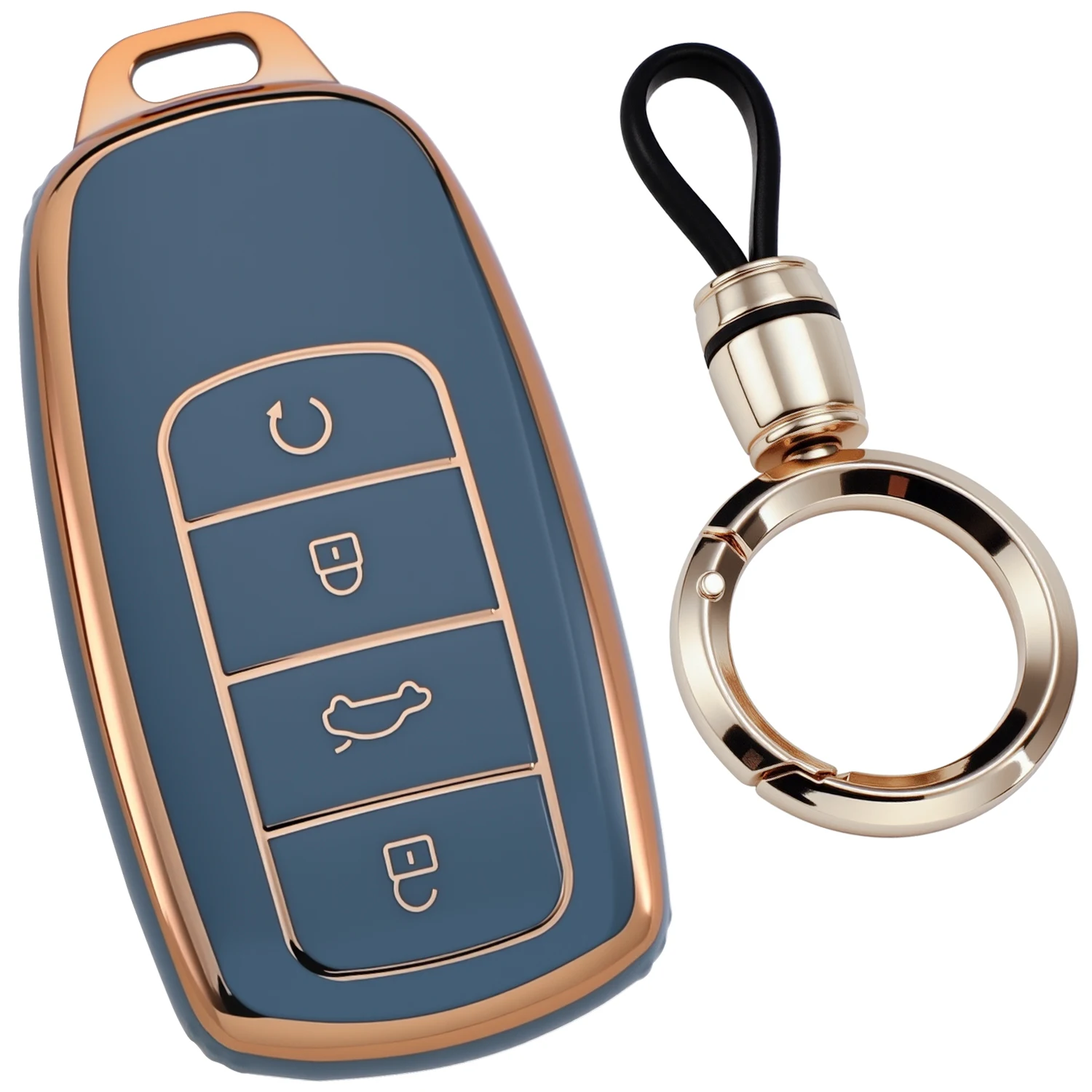 

Car Key Case Fits for 2024 2025 Chery Omoda C5 Jaecoo Exeed Jetour Tiggo 8 Pro Tiggo 7 Pro MAX Smart Key Remote Fob Key Cover