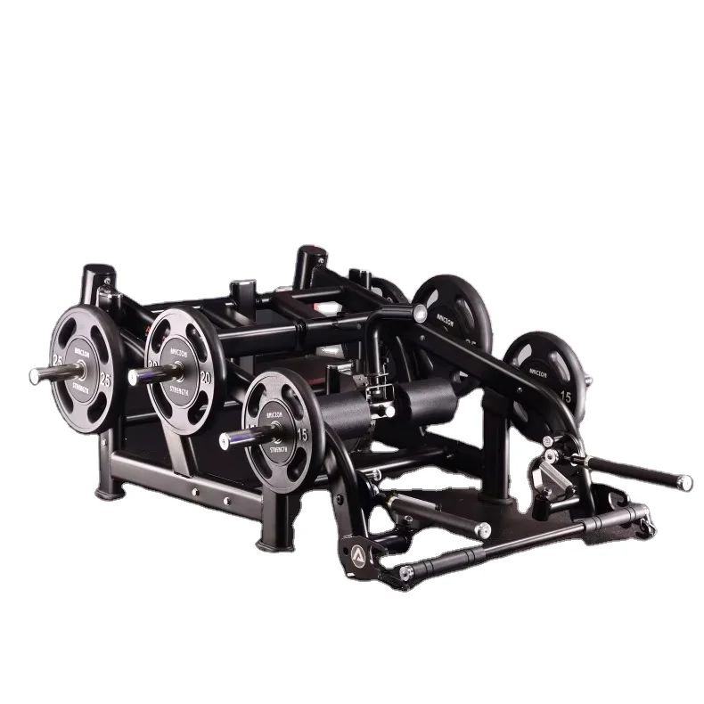 Commercial steel plate-mounted fitness equipment glutes deadlift trainer for chest, back and arm bodybuilding