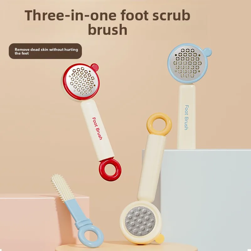 Multifunctional foot scrub brush for home foot washing brush foot scrubbing handy gadget toe seam cleaning brush foot scrubber