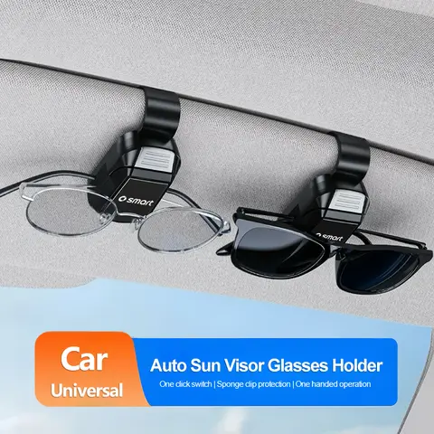 메르세데스 벤츠 AMG W203 W206 W220 W205 W210 W108 W211 W212 W201용 차량용 선바이저 안경 홀더 정리함 미끄럼 방지 안경 클립