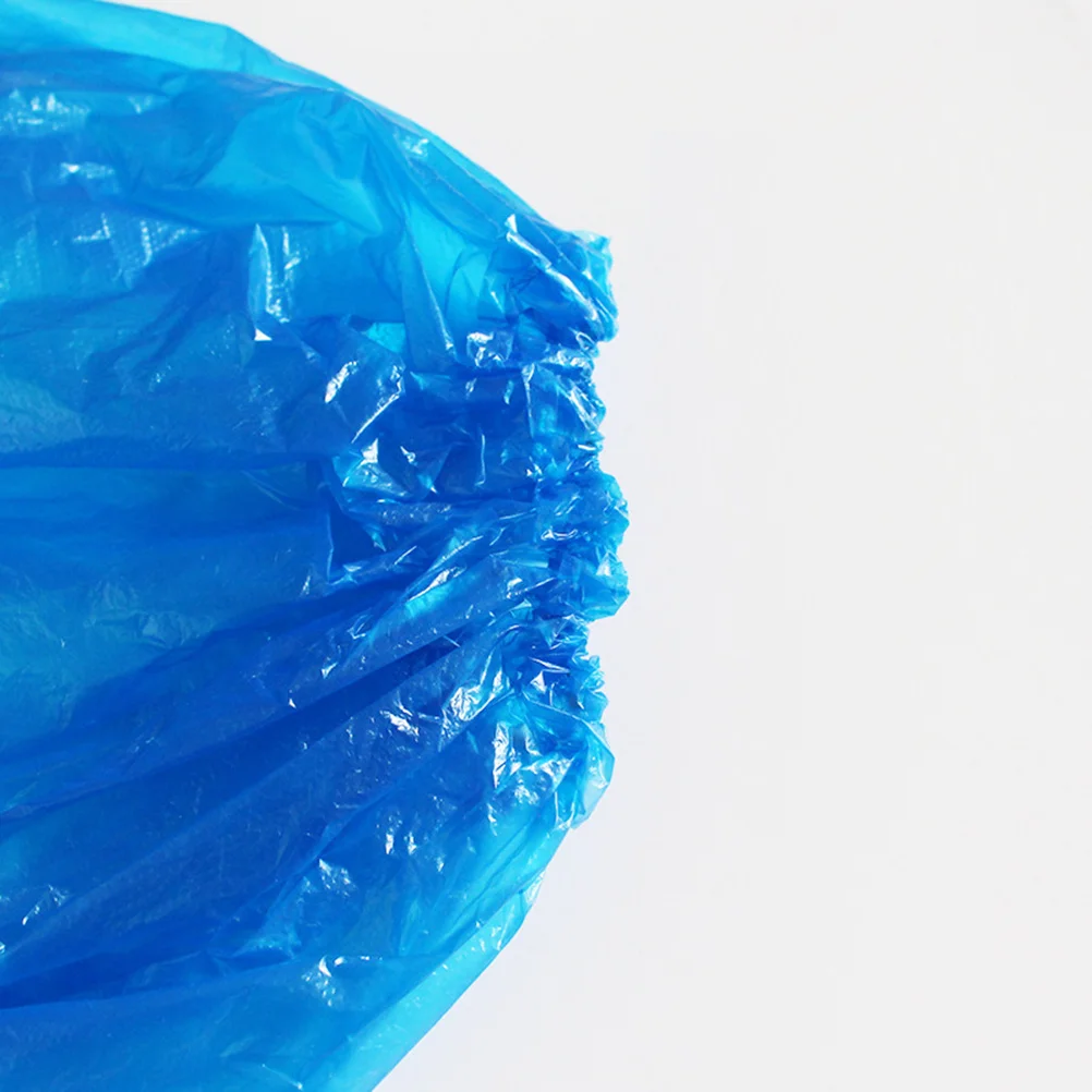 50Pcs Waterproof Dustproof Shoe Cover Plastic Disposable Long Shoes Protection for Home Factory Clean Room Use Blue