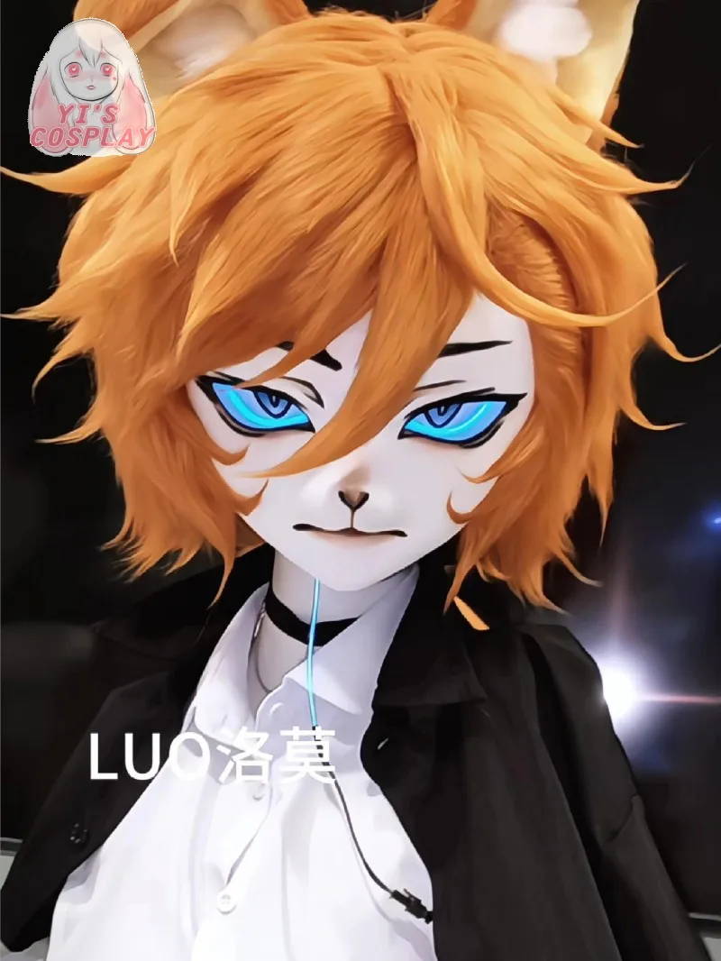 

Furry Kigurumi Head Customized Fursuit Kemono Head Handmade Custom Fursuit head Yis Cosplay Kemono Headsets Beast