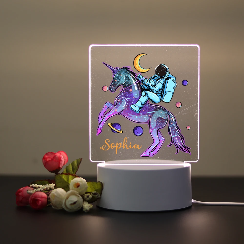 Personalized Custom Cosmonaut Hot  Night Light Kids Toy Decoration Children'S Gift Rgb Night Lights Led