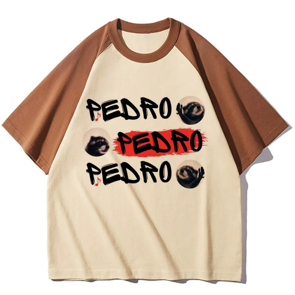

Pedro Raccoon t-shirt female Psychedelic Graphic Classic Gothic top tees Pop Culture Grunge graphic Punk Breathable Graphic