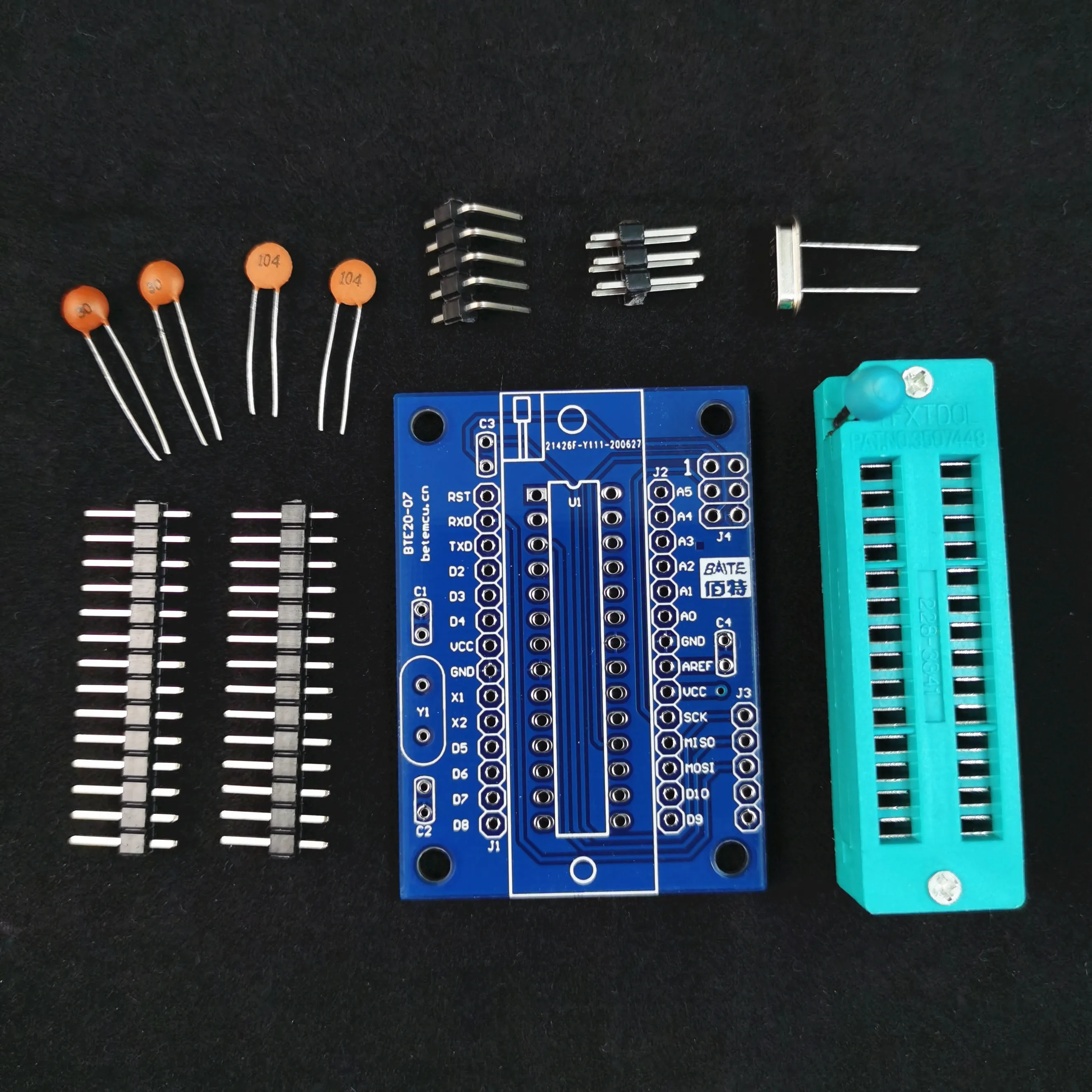 Atmega48/8/168/328P-PU DIP28 Minimum moederbord kan Arduino-programmeerblok maken met ISP6 en seriële Inteface