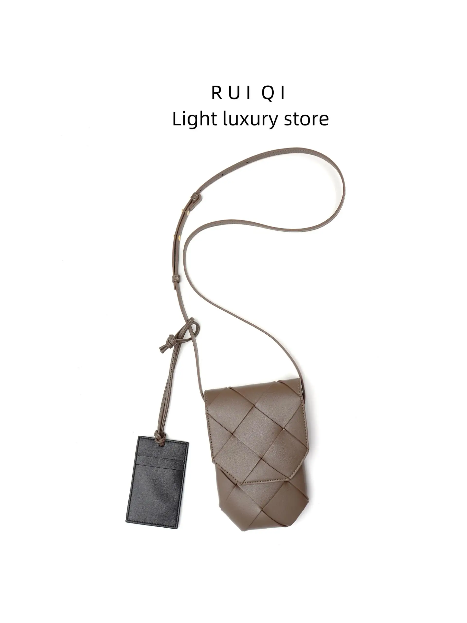 

Hanrted Leather Phone And Card Holder Bag Versatile Crossbody Bag for Women Soft Cowhide Briti Sle Casual oulder Bag