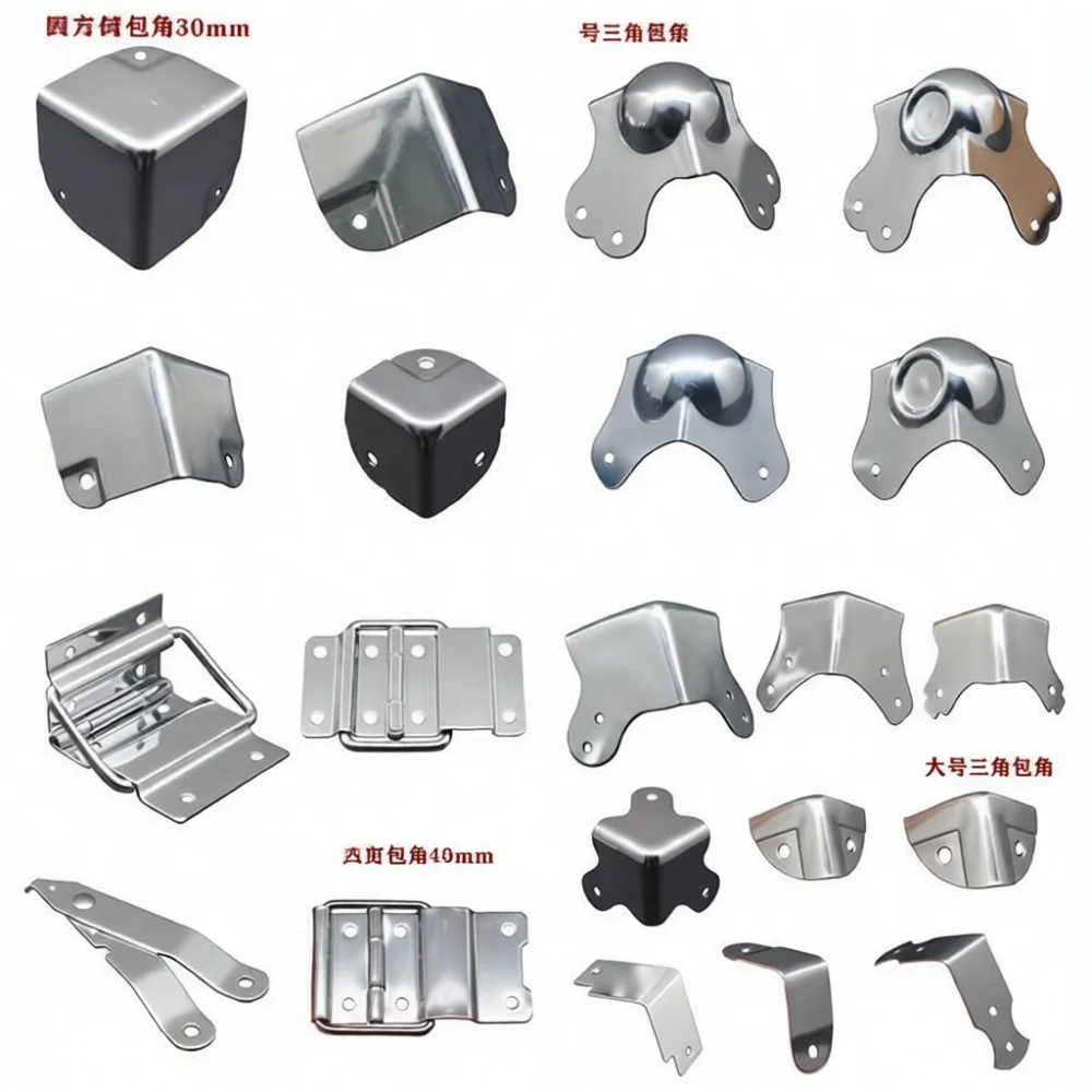 Reinforced Metal Corner Protector For Wooden Box Furniture Edge Guard 90 Degree Angle Support Joint Cabinet Hardware